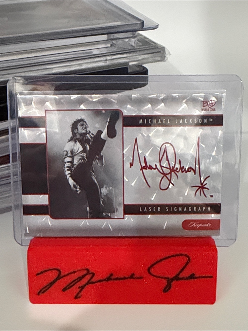 Michael Jackson Laser Signagraph - Gold 01/01 - FRESH Pulled